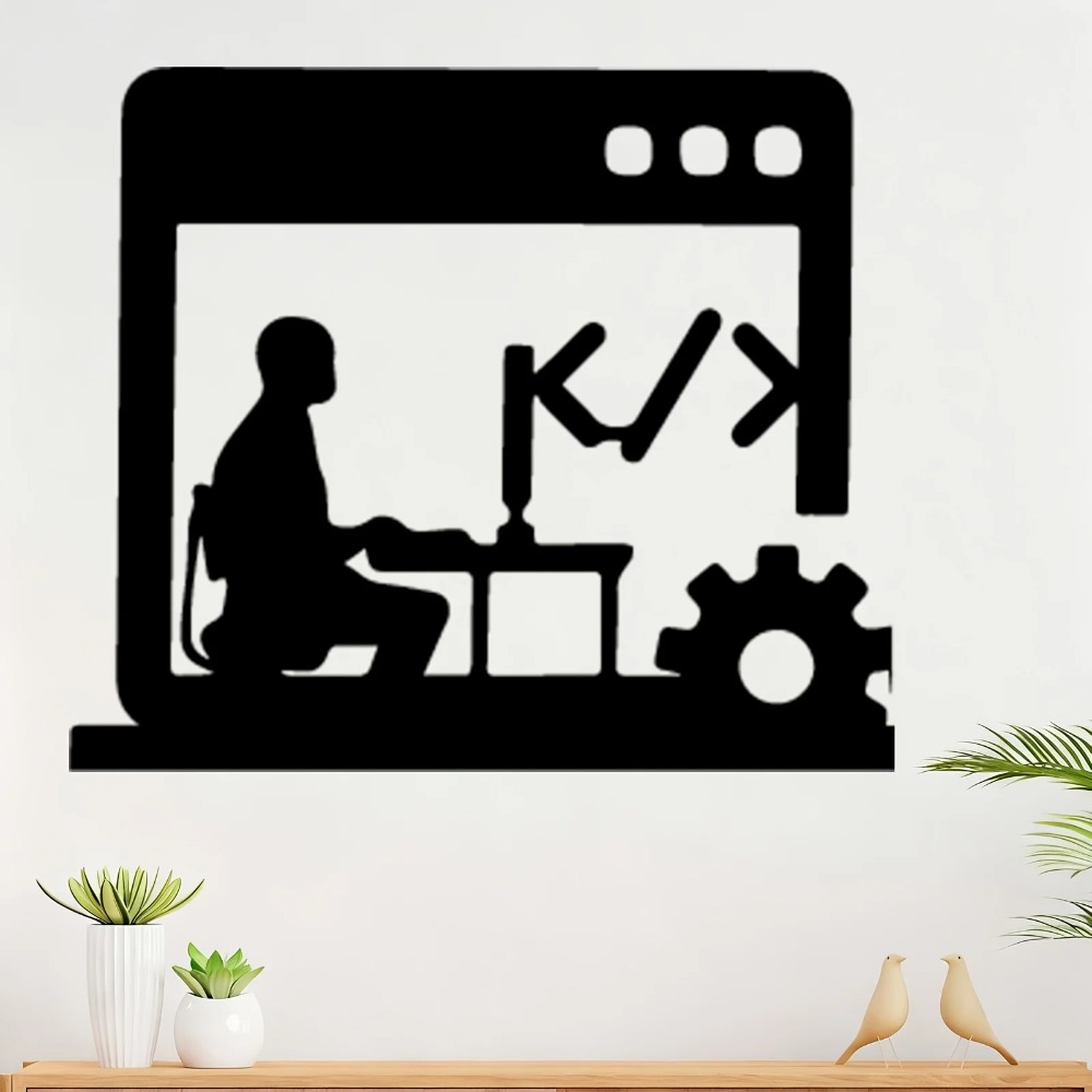 Tech Office Wall Decor - Code Master Metal Wall Art, Programmer