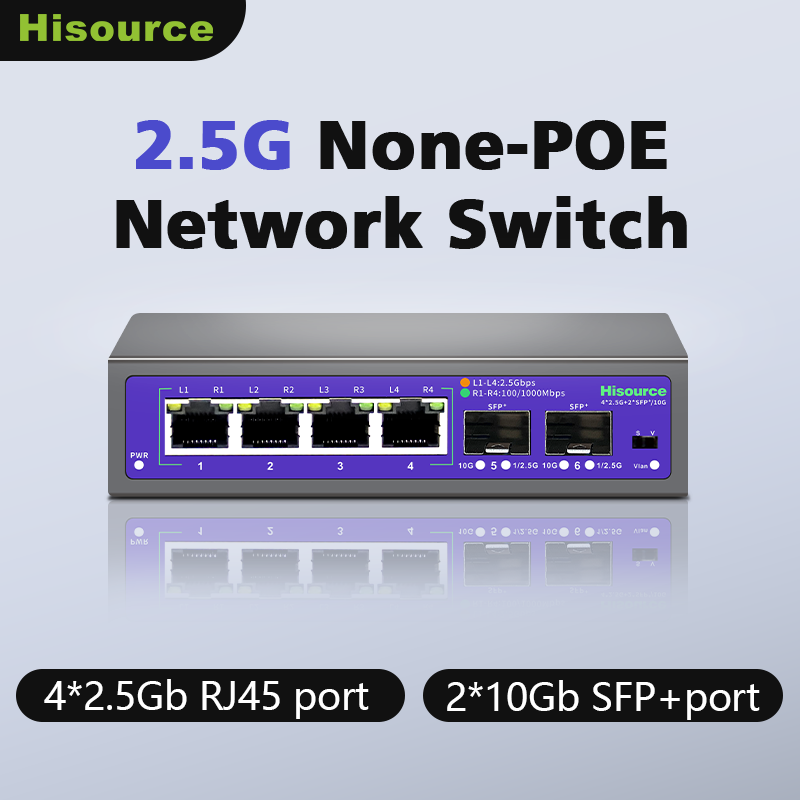 Ethernet Switch 8 Port - Hisource 2.5G 4 8 Port Ethernet