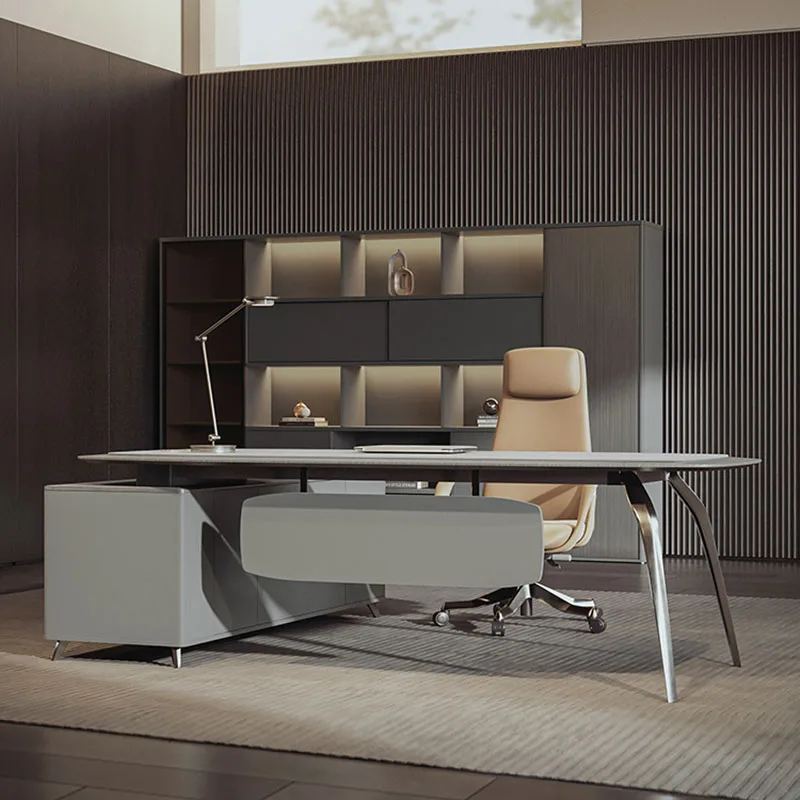 Office Tech Room - Work Boss L Table Gadgets Adjustable
