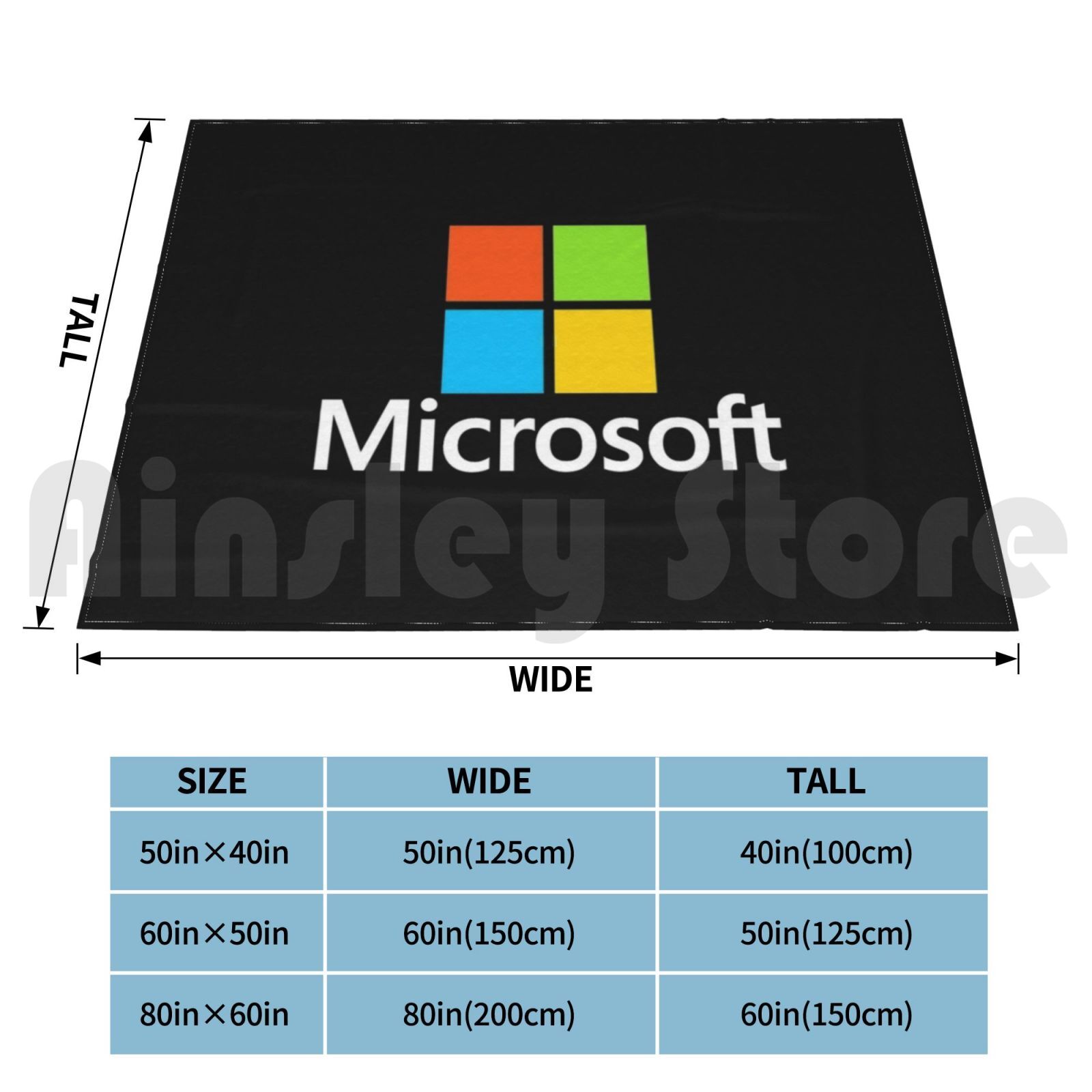 Microsoft Type Blanket Fashion - Office Tech Logo 리뷰 및 가격