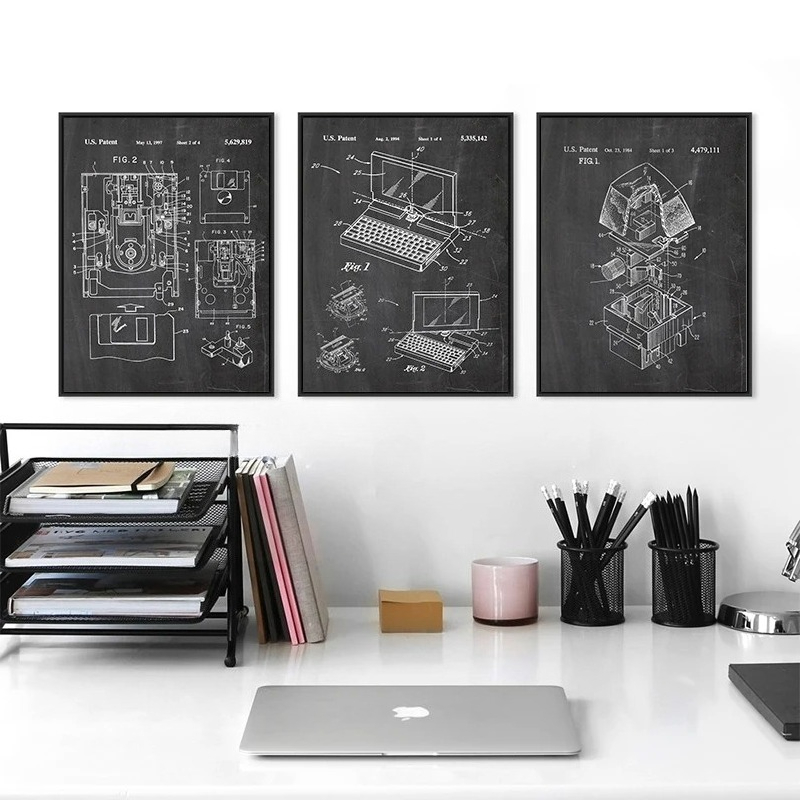 6Pcs Vintage Computer Patent W - Tech Office Wall Decor 리뷰 및 가격