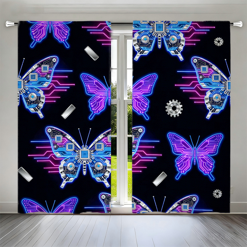 2pcs Cyberpunk Butterfly Curta - Office Tech Room 리뷰 및 가격