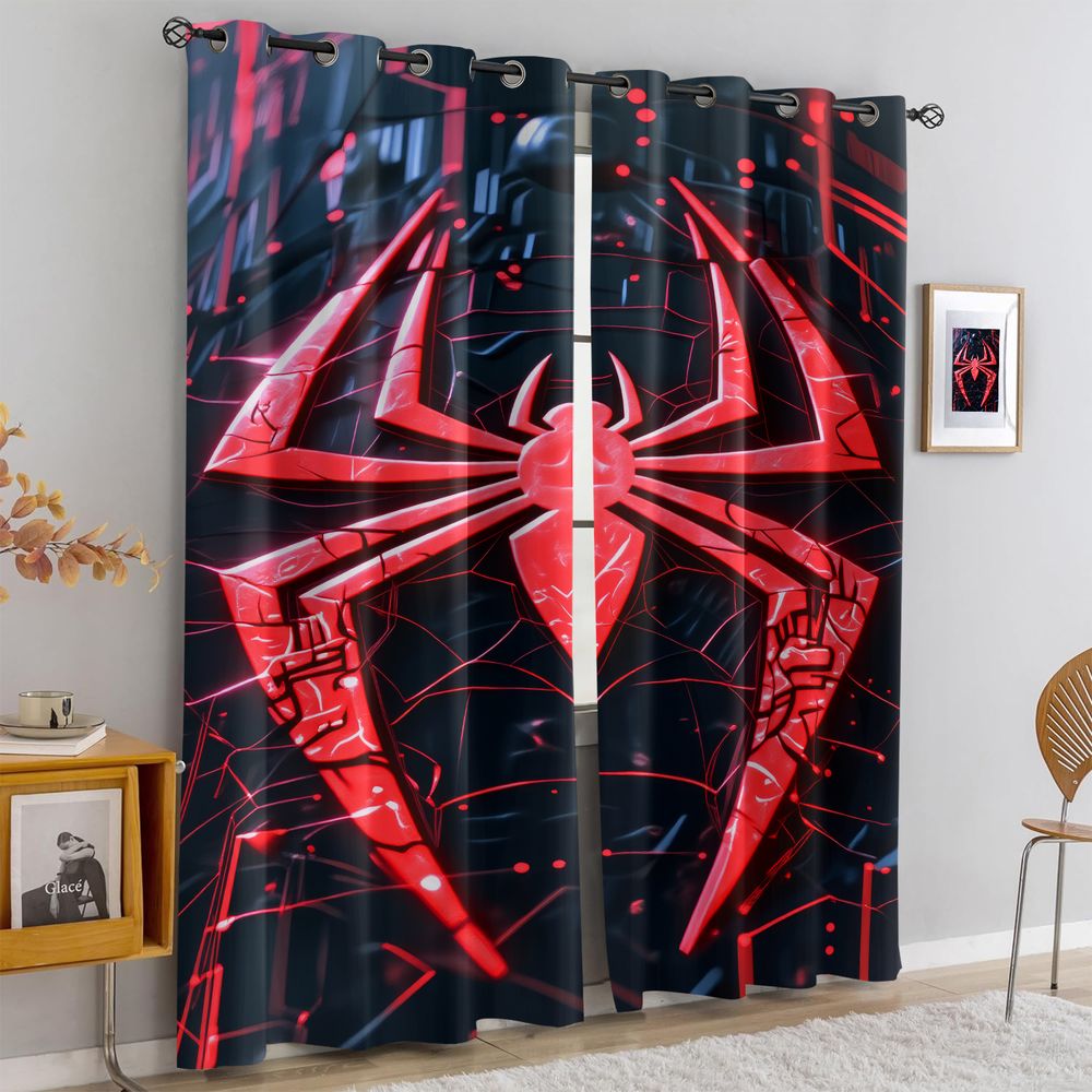 Spider Print Curtains Futurist - Office Tech Room 리뷰 및 가격