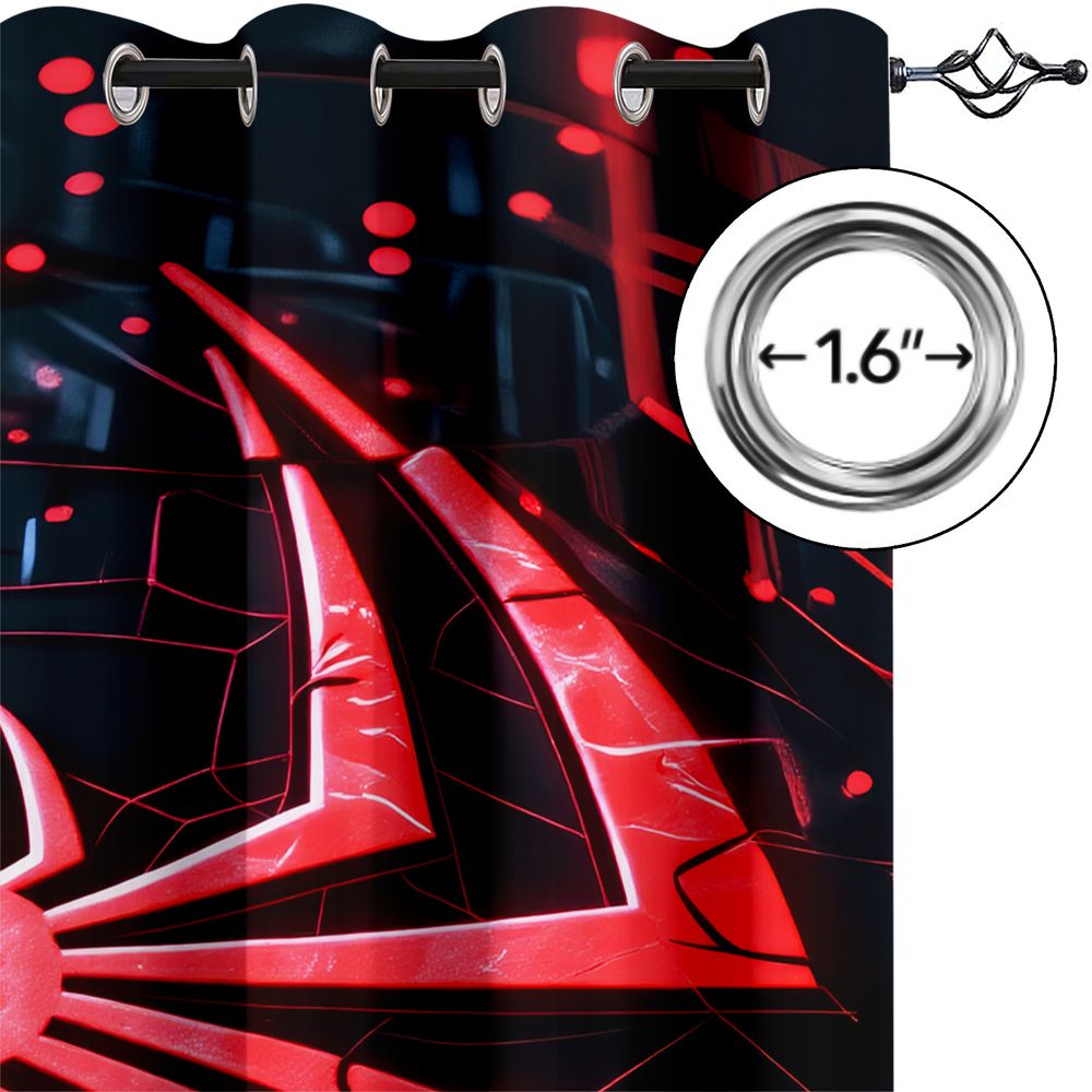 Spider Print Curtains Futurist - Office Tech Room 리뷰 및 가격
