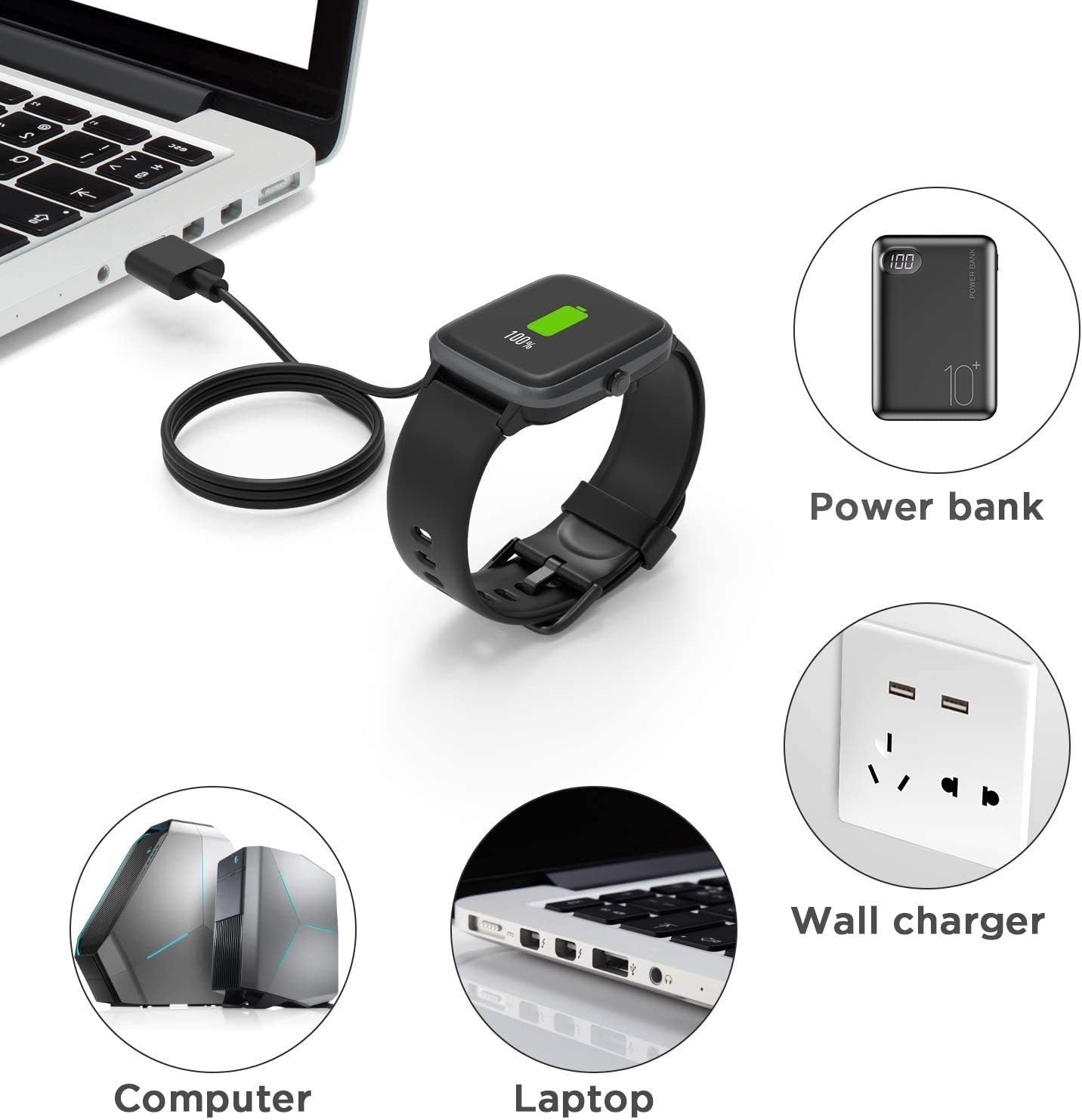USB Charger Cable For Smart Wa - Usb Extender Active 리뷰 및 가격