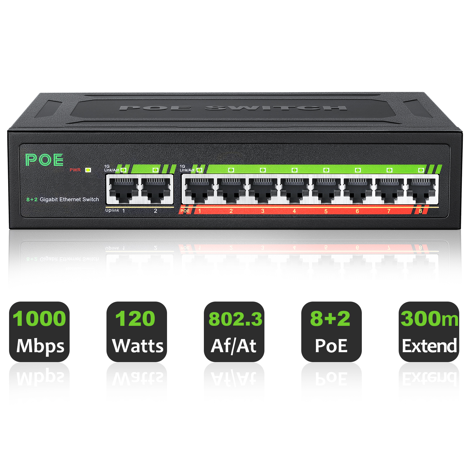 10 Ports Gigabit Switch1000Mbp - Ethernet Switch 8 Port 리뷰 및 가격