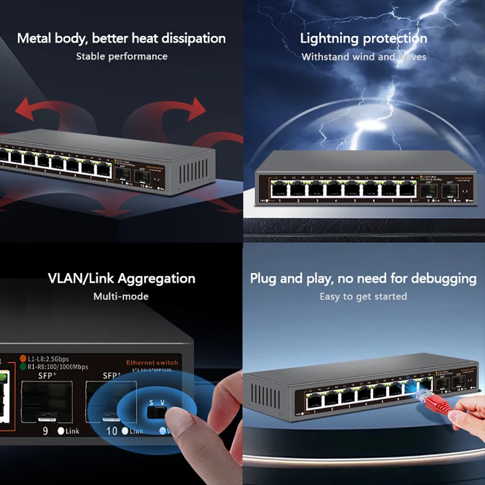 2.5G Network Switch 8 Port wit - Ethernet Switch 8 Port 리뷰 및 가격