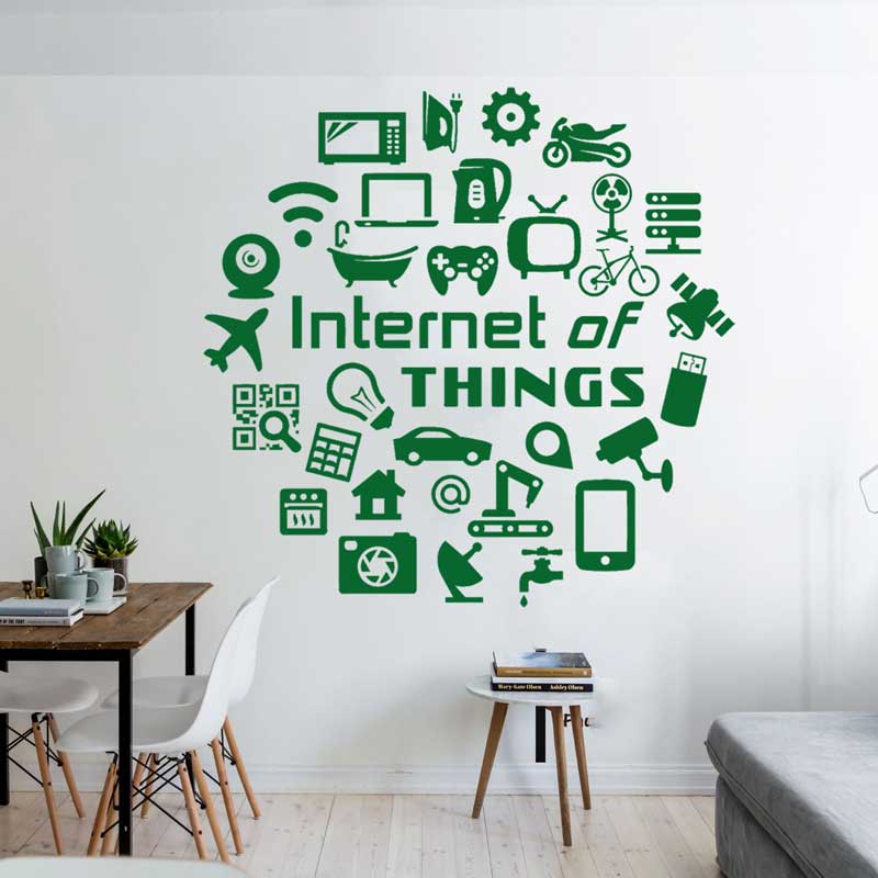 Tech vinyl wall decals Interne - Tech Office Wall Decor 리뷰 및 가격