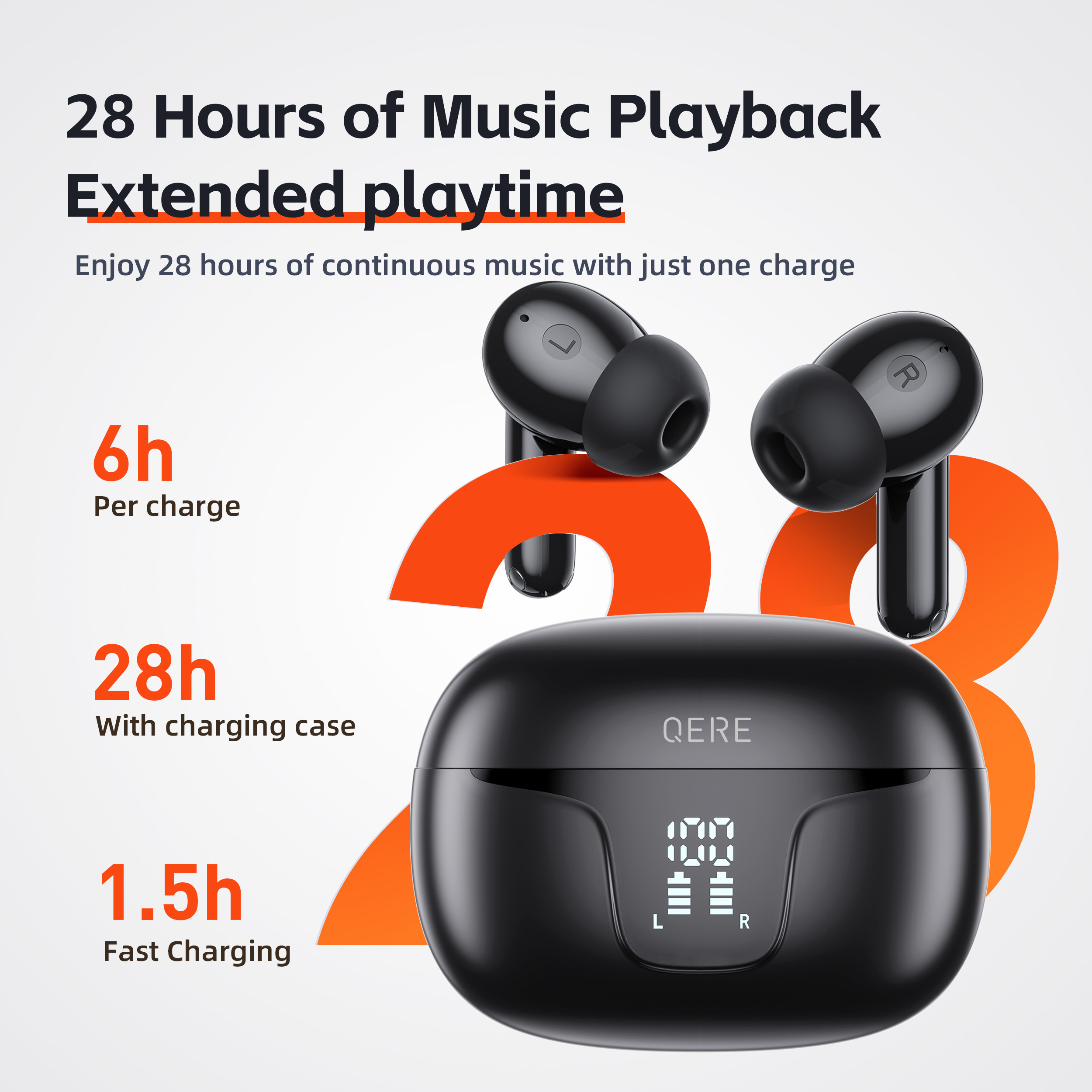 QERE E60 Wireless Headphones,  - Office Tech Essentials 리뷰 및 가격