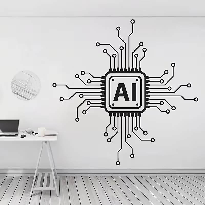 AI Technology Circuit Board Vi - Tech Office Wall Decor 리뷰 및 가격