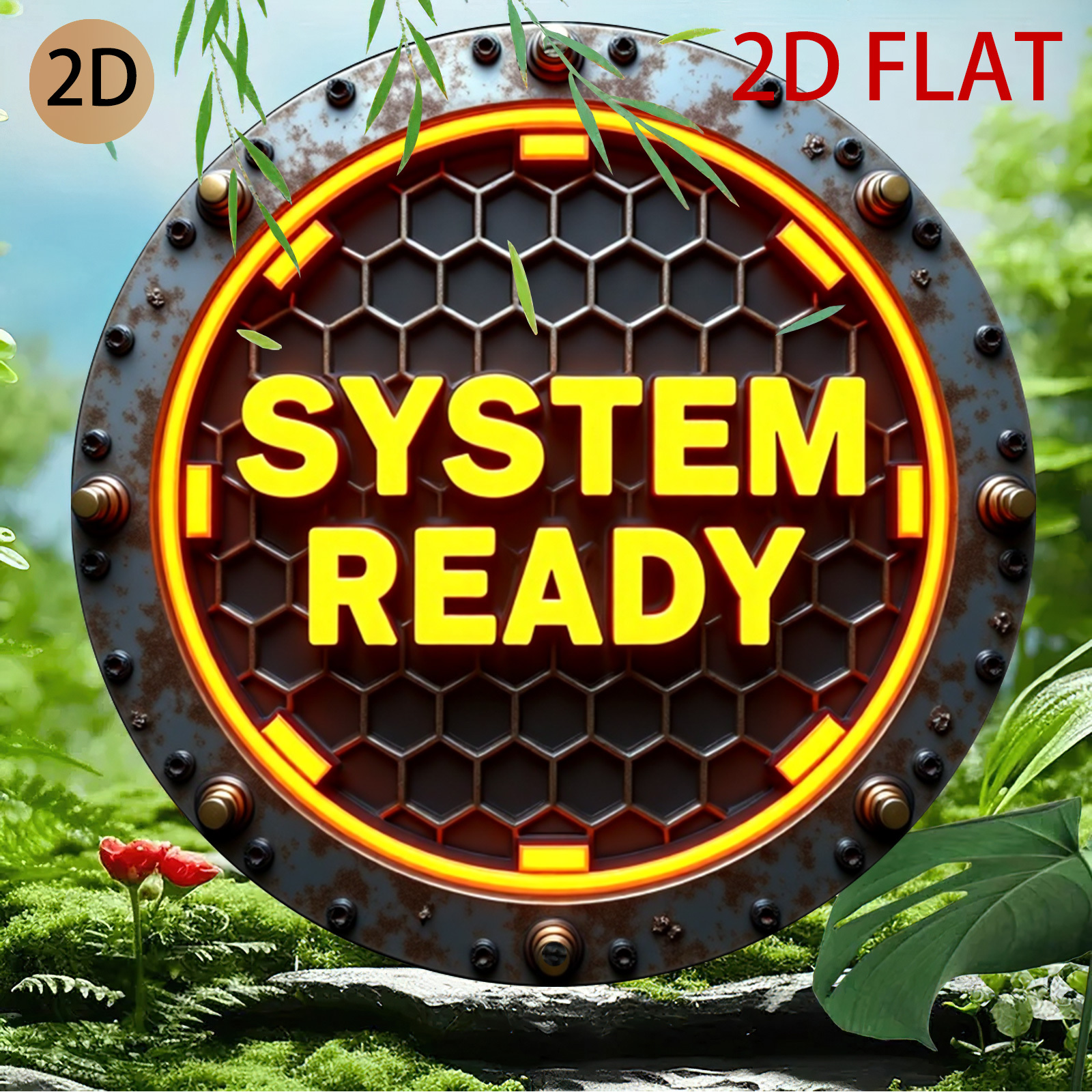 2D Flat, 2d Flat Circular Indu - Office Tech Logo 리뷰 및 가격