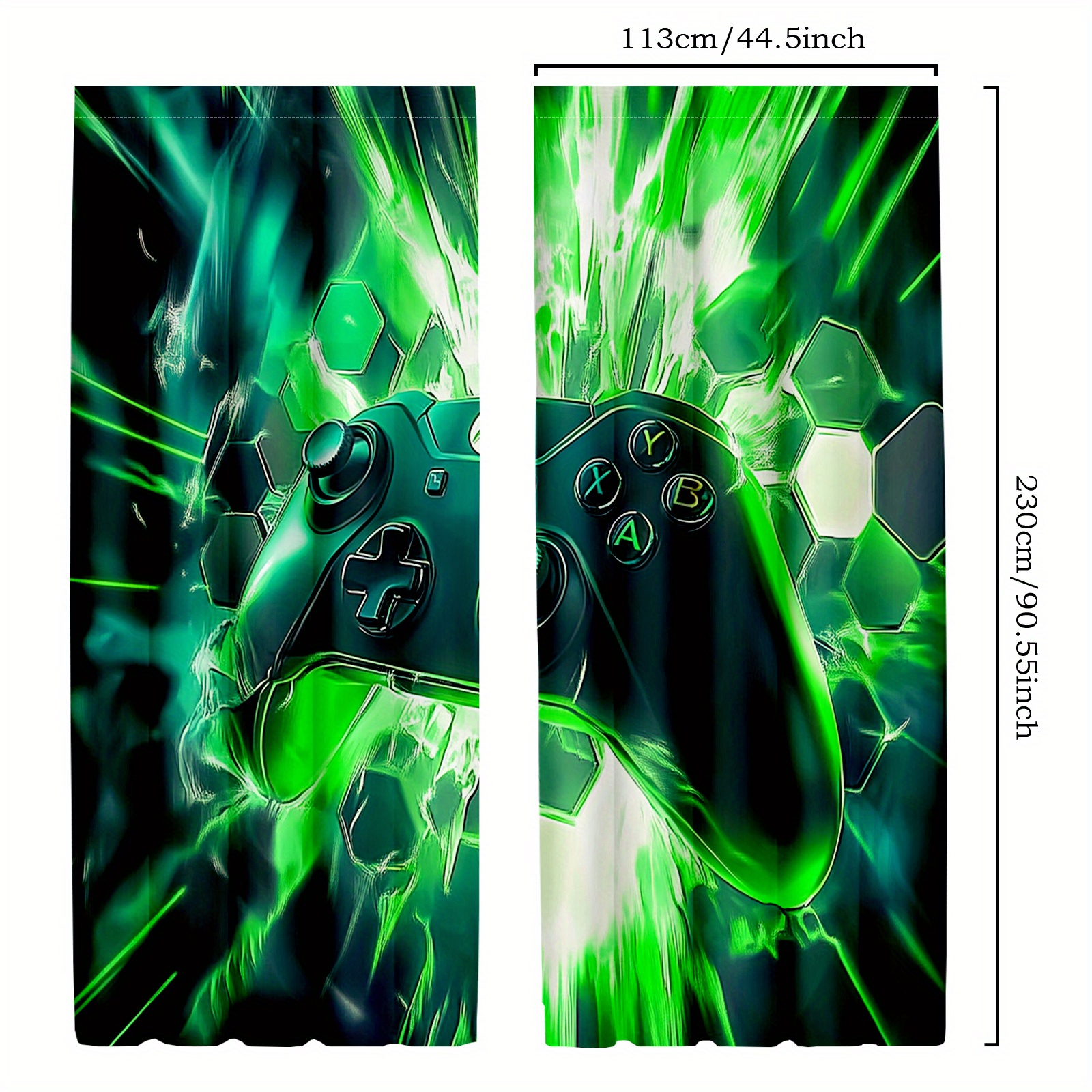 Gaming Controller Curtains Gre - Office Tech Room 리뷰 및 가격