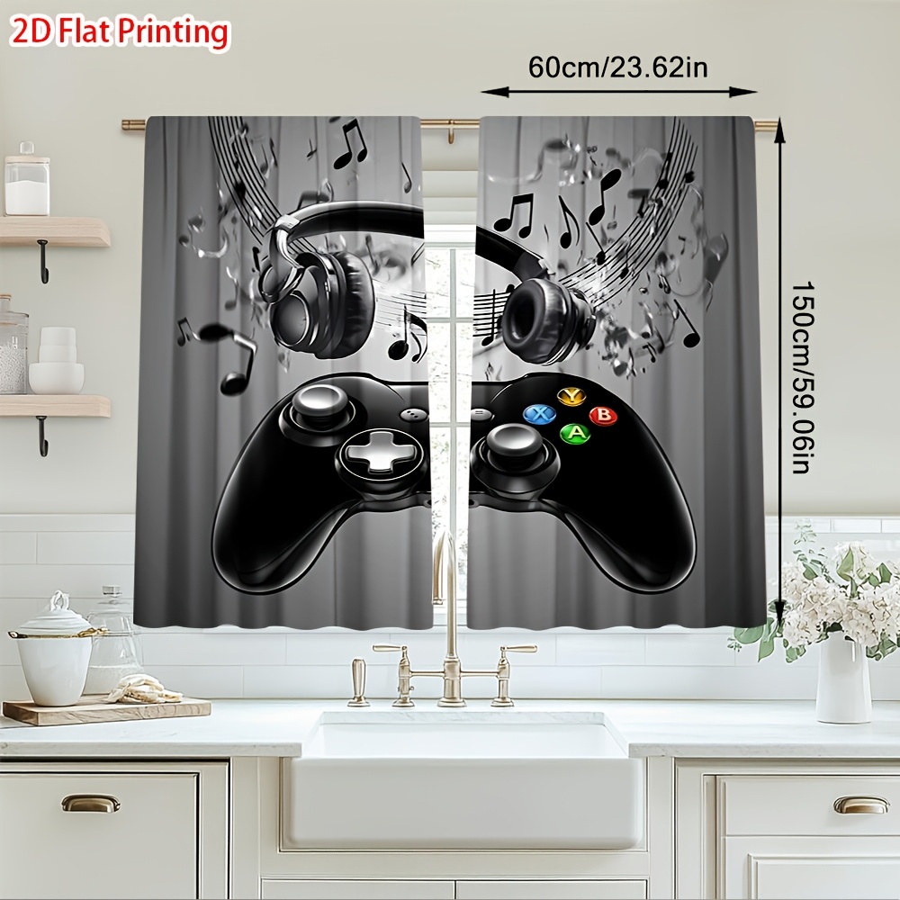 2pcs Game Controller Curtains  - Office Tech Room 리뷰 및 가격