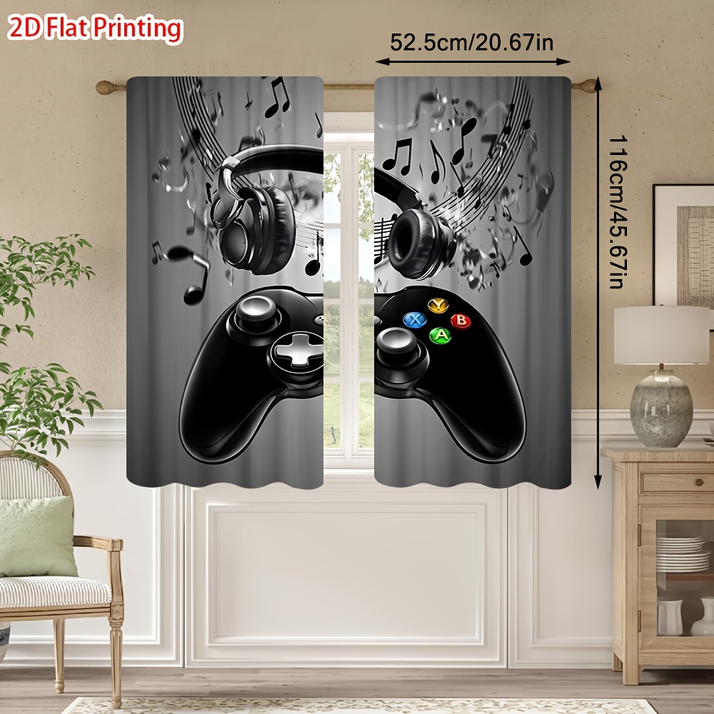2pcs Game Controller Curtains  - Office Tech Room 리뷰 및 가격