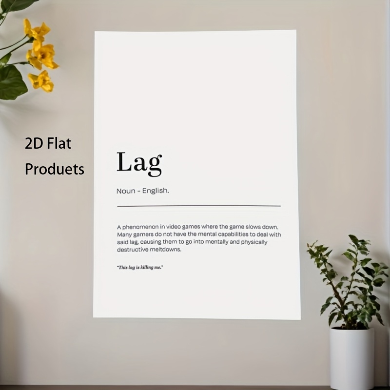 2D Flat, 1pc Minimalist Lag De - Tech Office Wall Decor 리뷰 및 가격