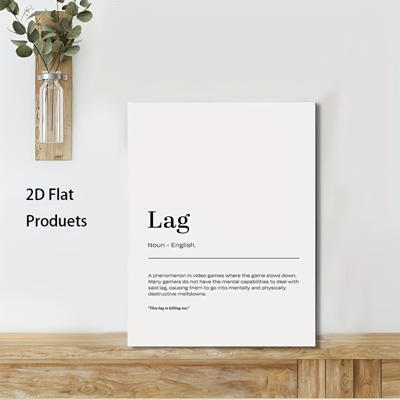 2D Flat, 1pc Minimalist Lag De - Tech Office Wall Decor 리뷰 및 가격