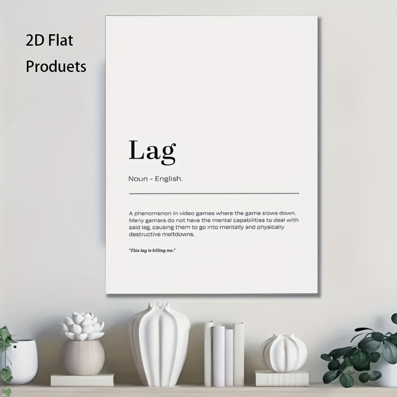 2D Flat, 1pc Minimalist Lag De - Tech Office Wall Decor 리뷰 및 가격