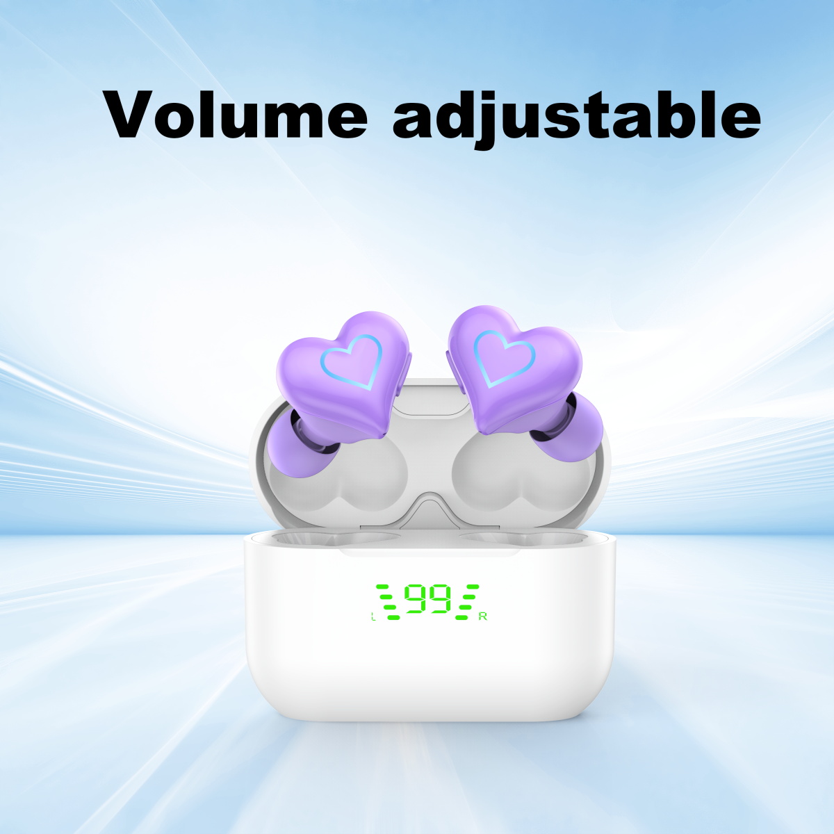 New heart shaped wireless blue - Office Tech Essentials 리뷰 및 가격